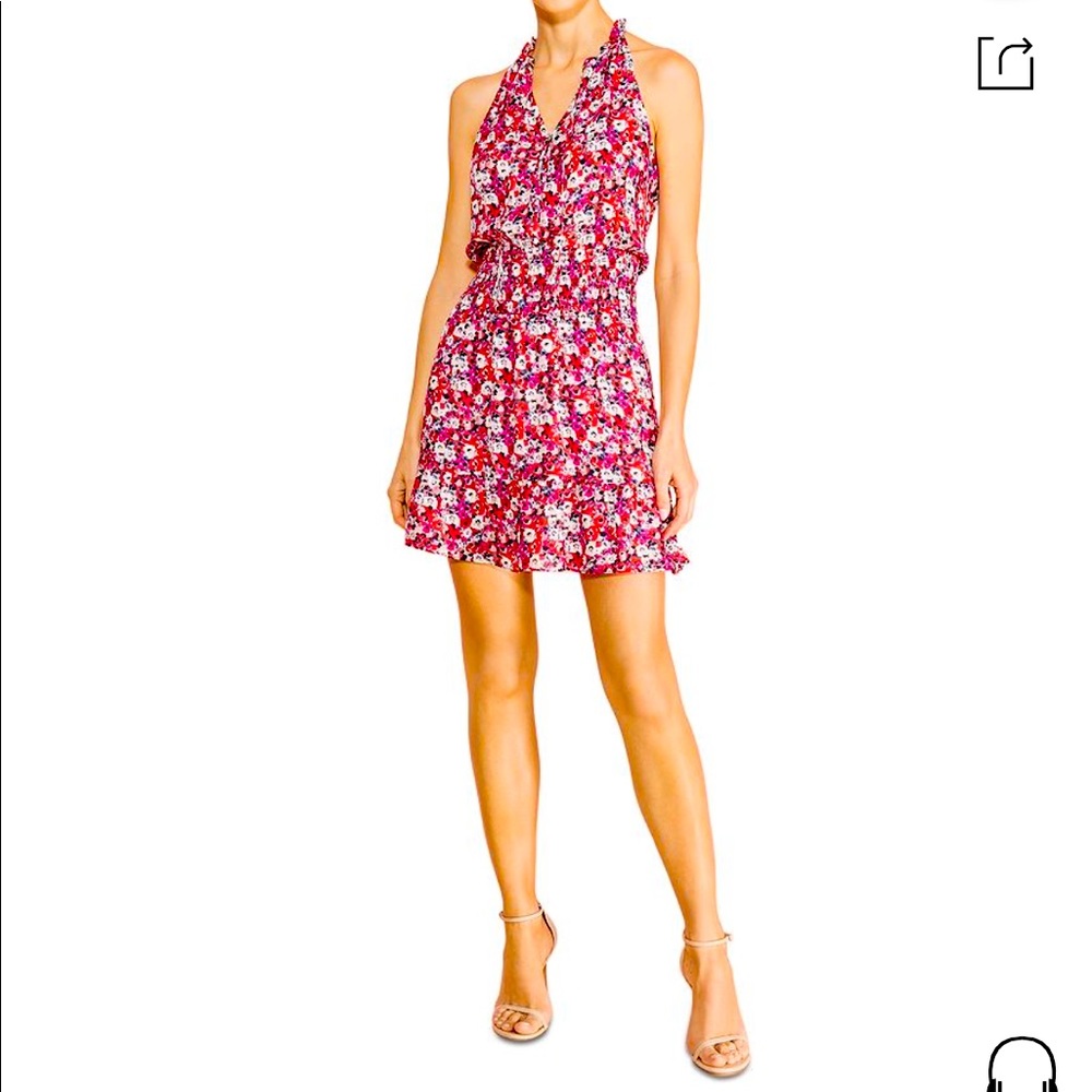 Parker Silk Floral Mini Dress
